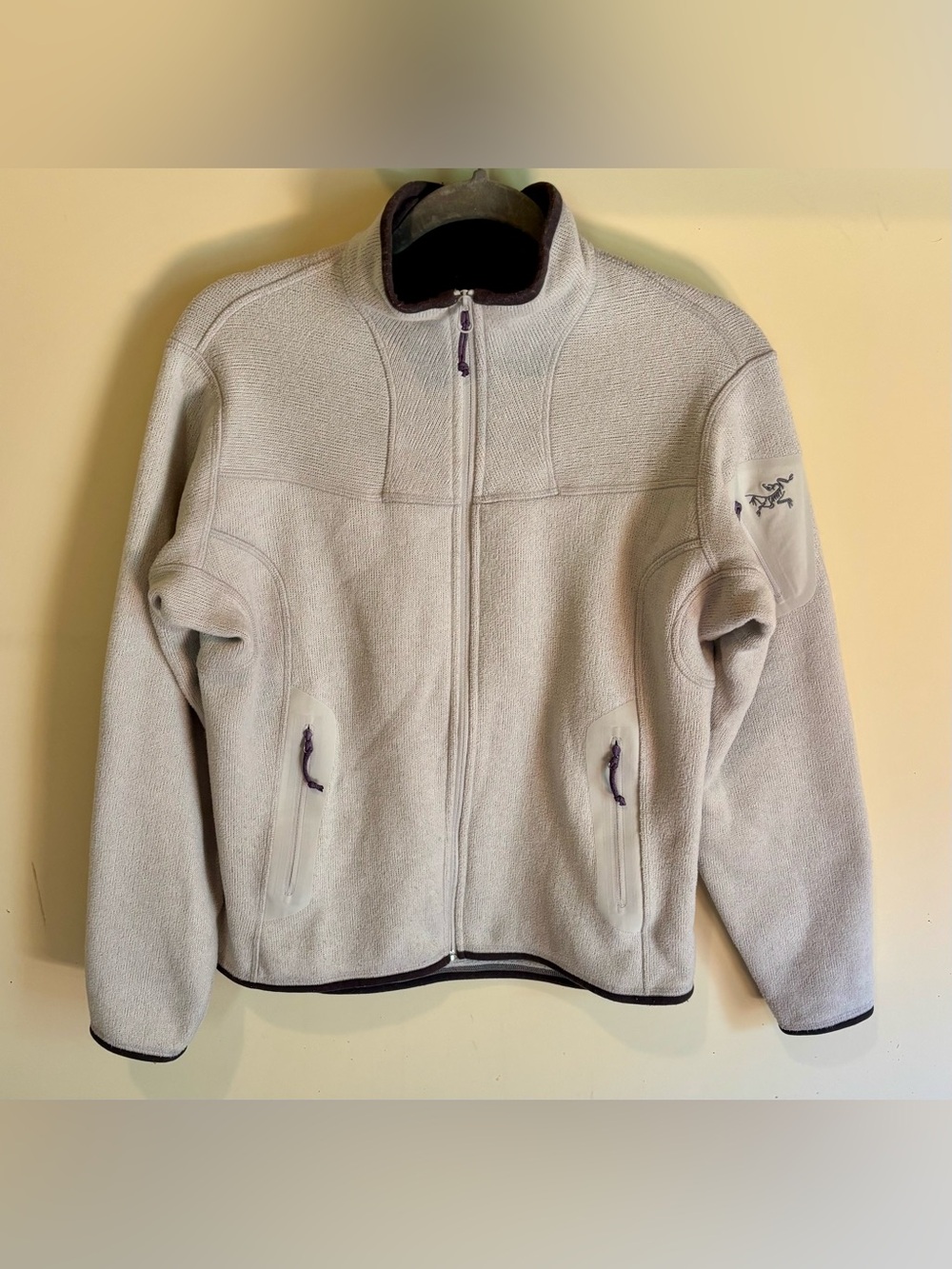 Arcteryx Polartec Full Zip Covert Fleece Jacket Brown Cream Women’s L Gorpcore